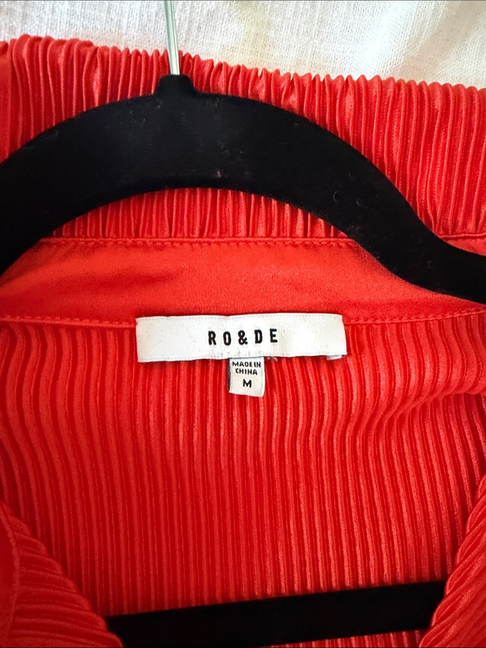 RO&DE Orange Striped Button Front Set Size Medium - Picture 3 of 3